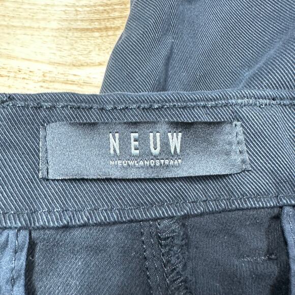 NEUW NWT Washed Black Studio Pant Men's Size 38W x 28L Flat Front Cuffed Hem - Picture 5 of 11